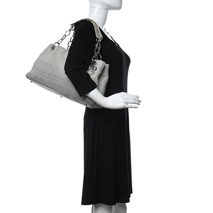 Christian Dior Lambskin Cannage Soft East West Tote White 2 of 13
