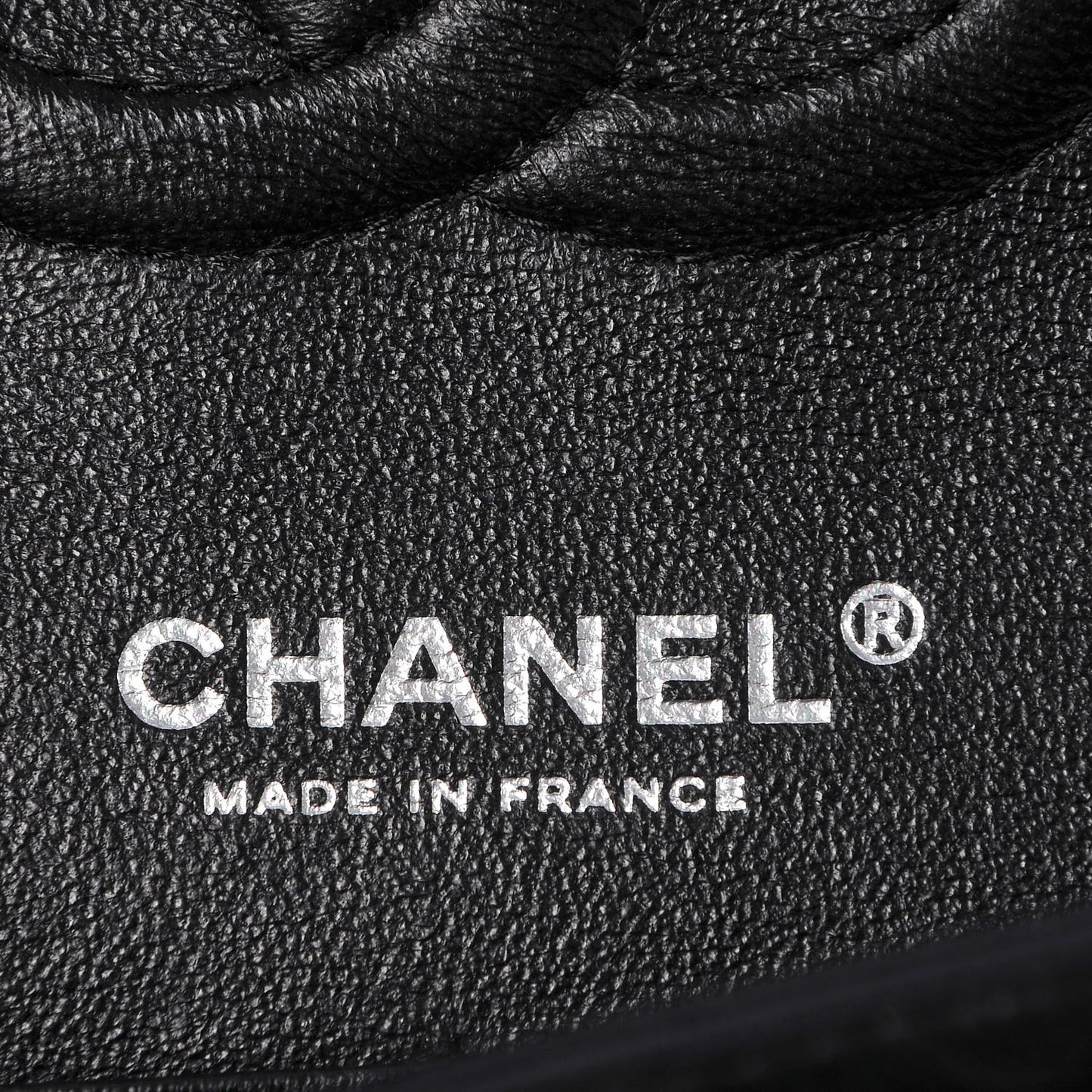 Crumpled Calfskin Quilted Medium Double Flap So Black