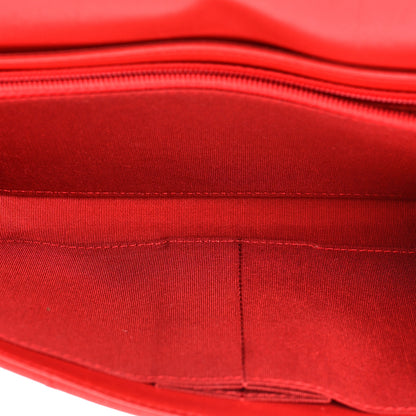 Chanel Lambskin Quilted Boy Wallet On Removable Chain WOC Red 6 of 15