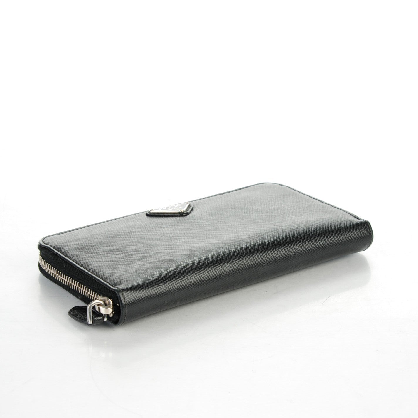 Saffiano Zip Around Wallet Nero Black