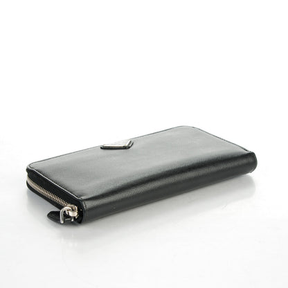 Prada Saffiano Zip Around Wallet Nero Black 4 of 8