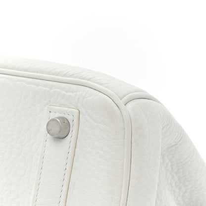 Hermes Taurillon Clemence BIRKIN 35 White 12 of 12