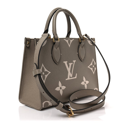 Louis Vuitton Empreinte Monogram Giant Onthego PM Tourterelle Creme 3 of 7