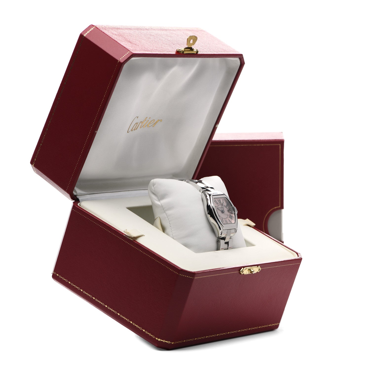 Cartier Stainless Steel 31mm Roadster Quartz Watch Pink 5 of 5