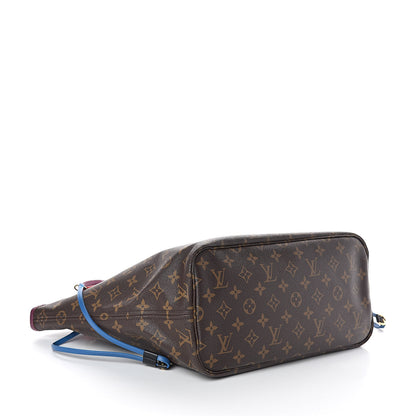 Louis Vuitton Monogram Totem Neverfull MM Magenta 4 of 12
