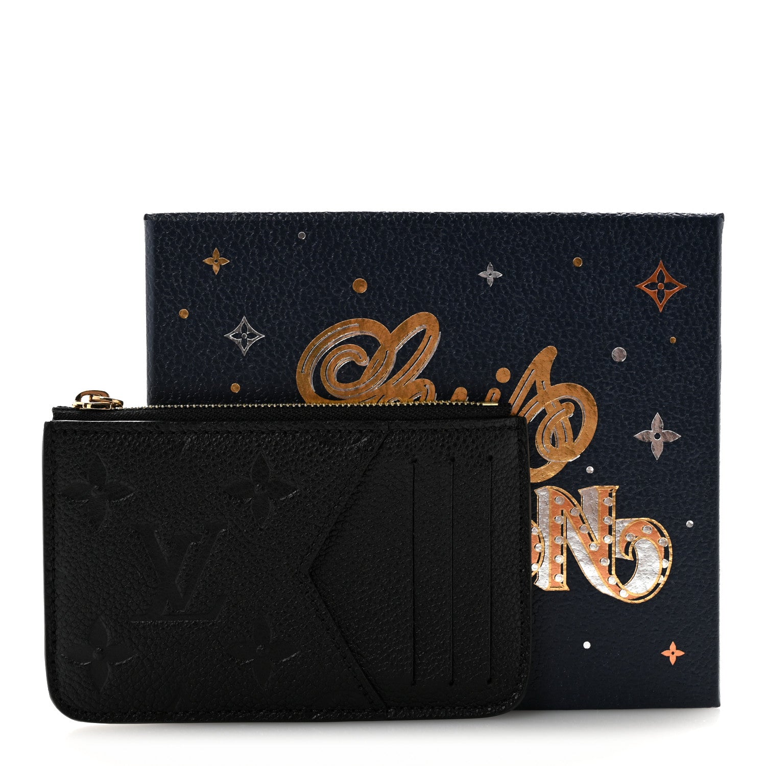 Louis Vuitton Empreinte Monogram Zipped Romy Card Holder Black 8 of 8
