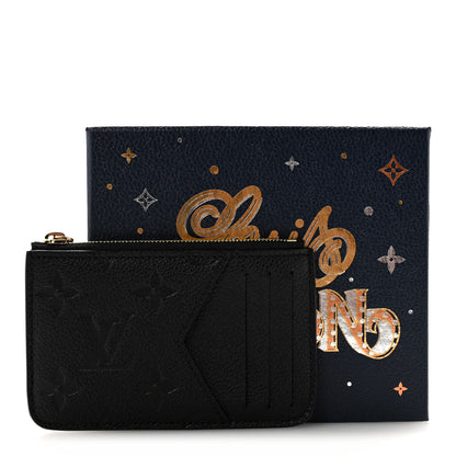 Louis Vuitton Empreinte Monogram Zipped Romy Card Holder Black 8 of 8