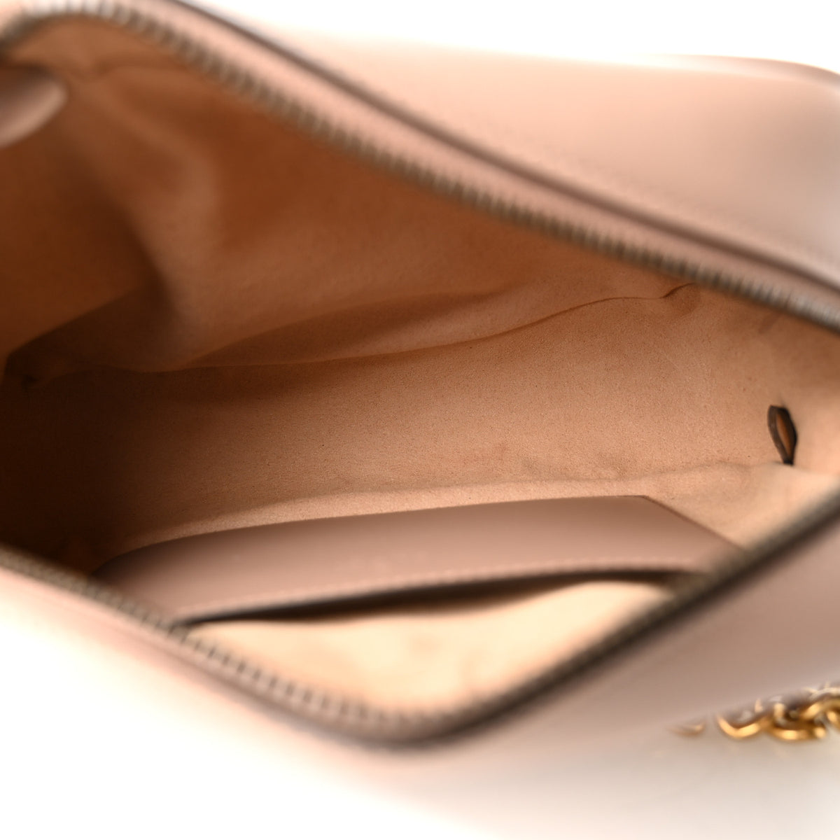 Calfskin Matelasse Small GG Marmont Chain Shoulder Bag Porcelain Rose