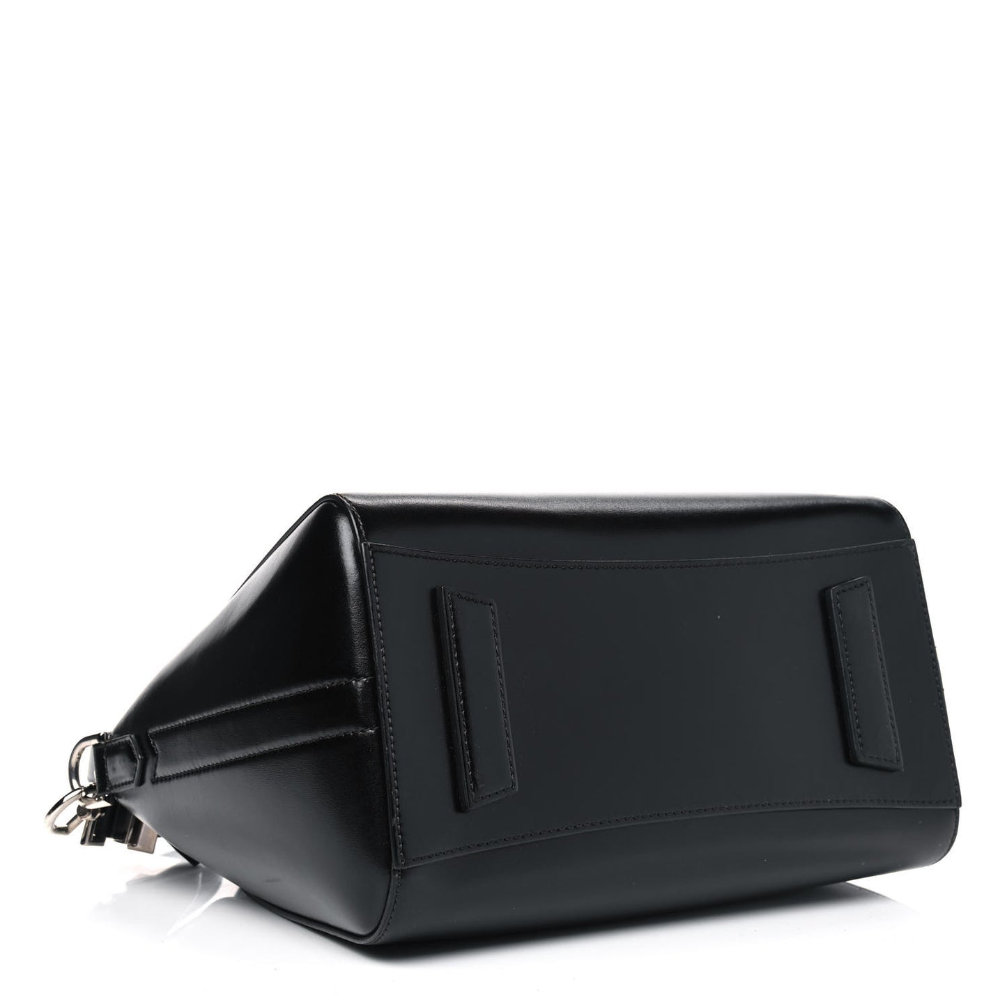 Shiny Lord Calfskin Small Antigona Black