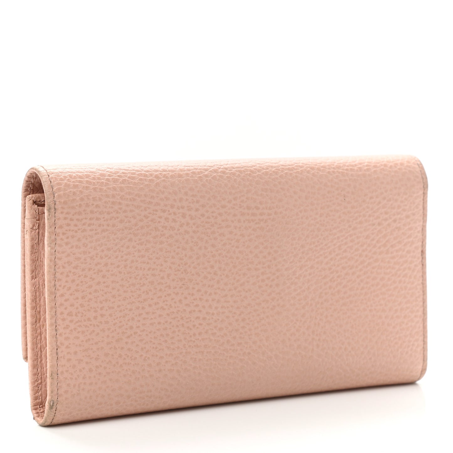 Pebbled Calfskin Butterfly Continental Wallet Perfect Pink