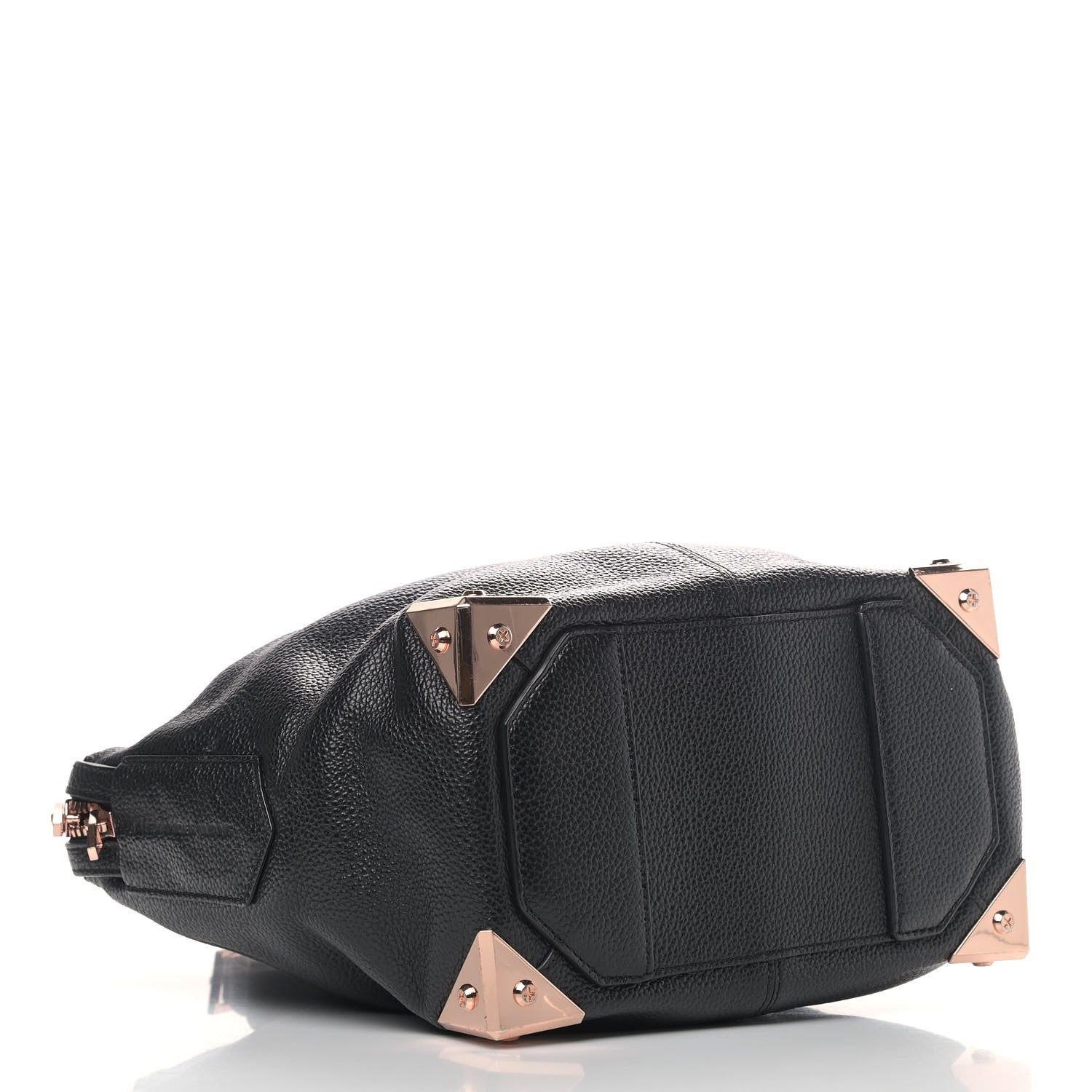 Alexander Wang Pebbled Calfskin Small Emile Soft Black Rose Gold Hardware 3 of 4