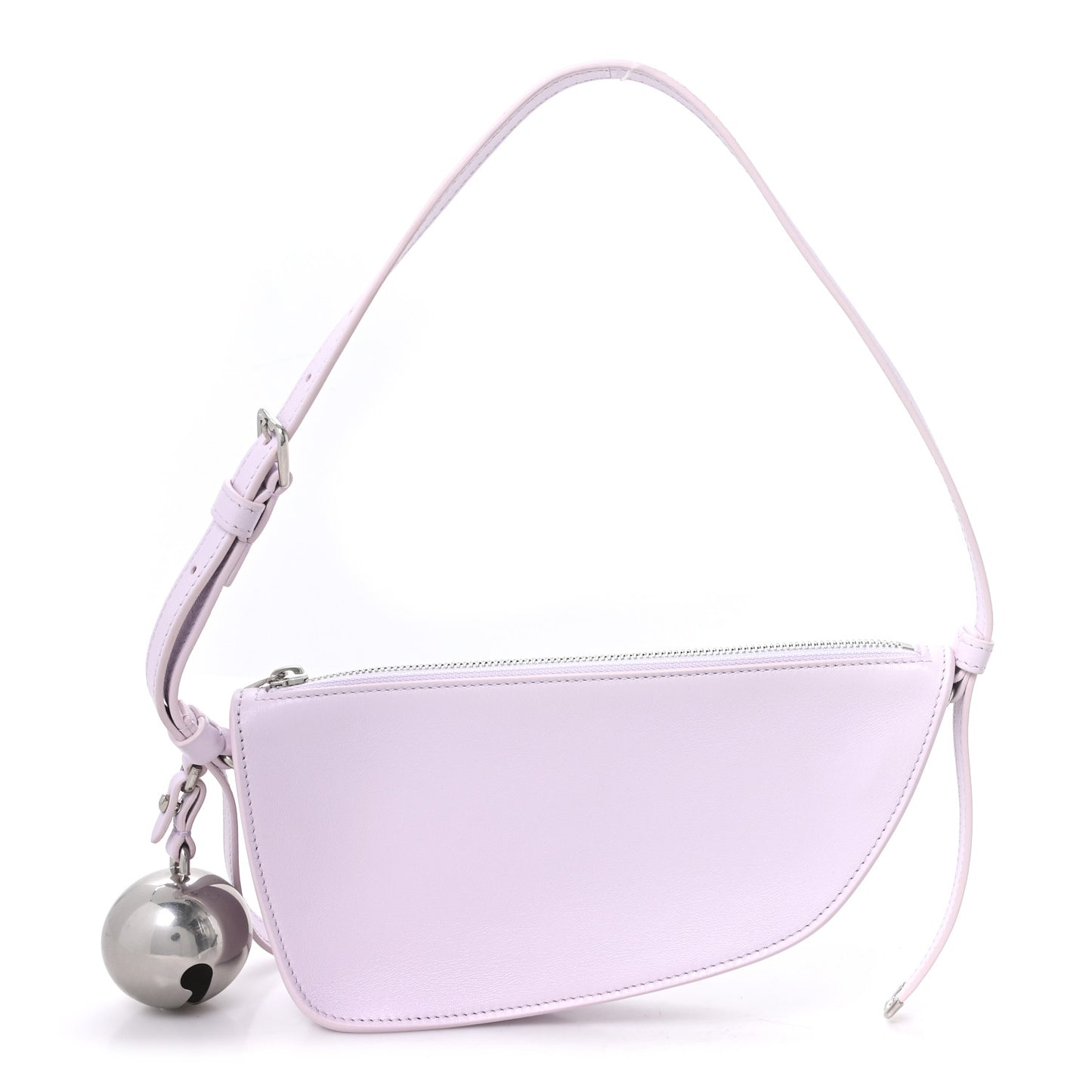Calfskin Mini Shield Sling Bag Pale Lavender