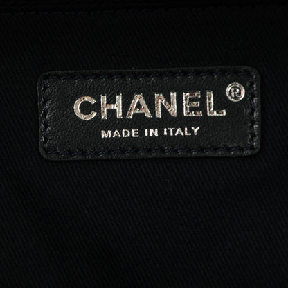 Chanel Canvas Large Deauville Tote Dark Blue 6 of 7