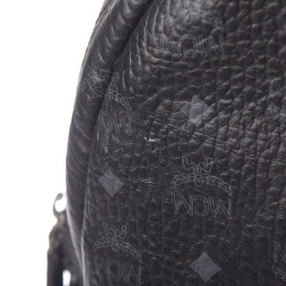MCM Visetos Medium Side Studs Stark Backpack Black 14 of 18