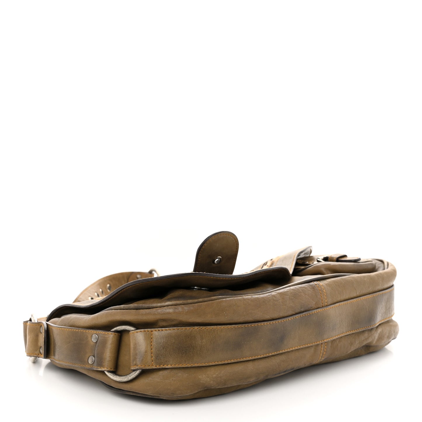 Calfskin Gaucho Double Saddle Bag Brown