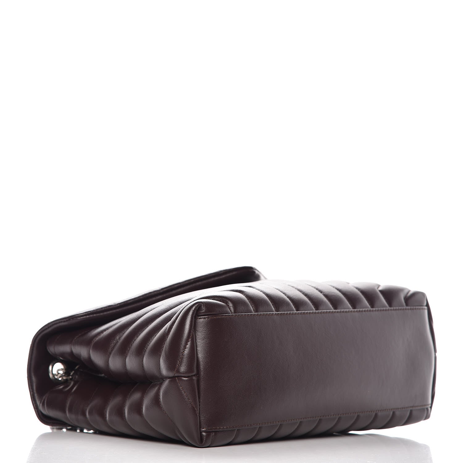 Saint Laurent Calfskin Y Quilted Monogram Medium Loulou Chain Satchel Amaranto 4 of 8