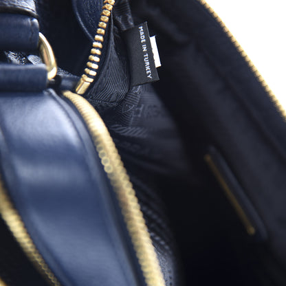 Prada Vitello Phenix Camera Bag Baltico 10 of 11