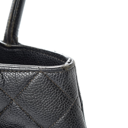 Chanel Caviar Quilted Medallion Tote Black 21 of 27
