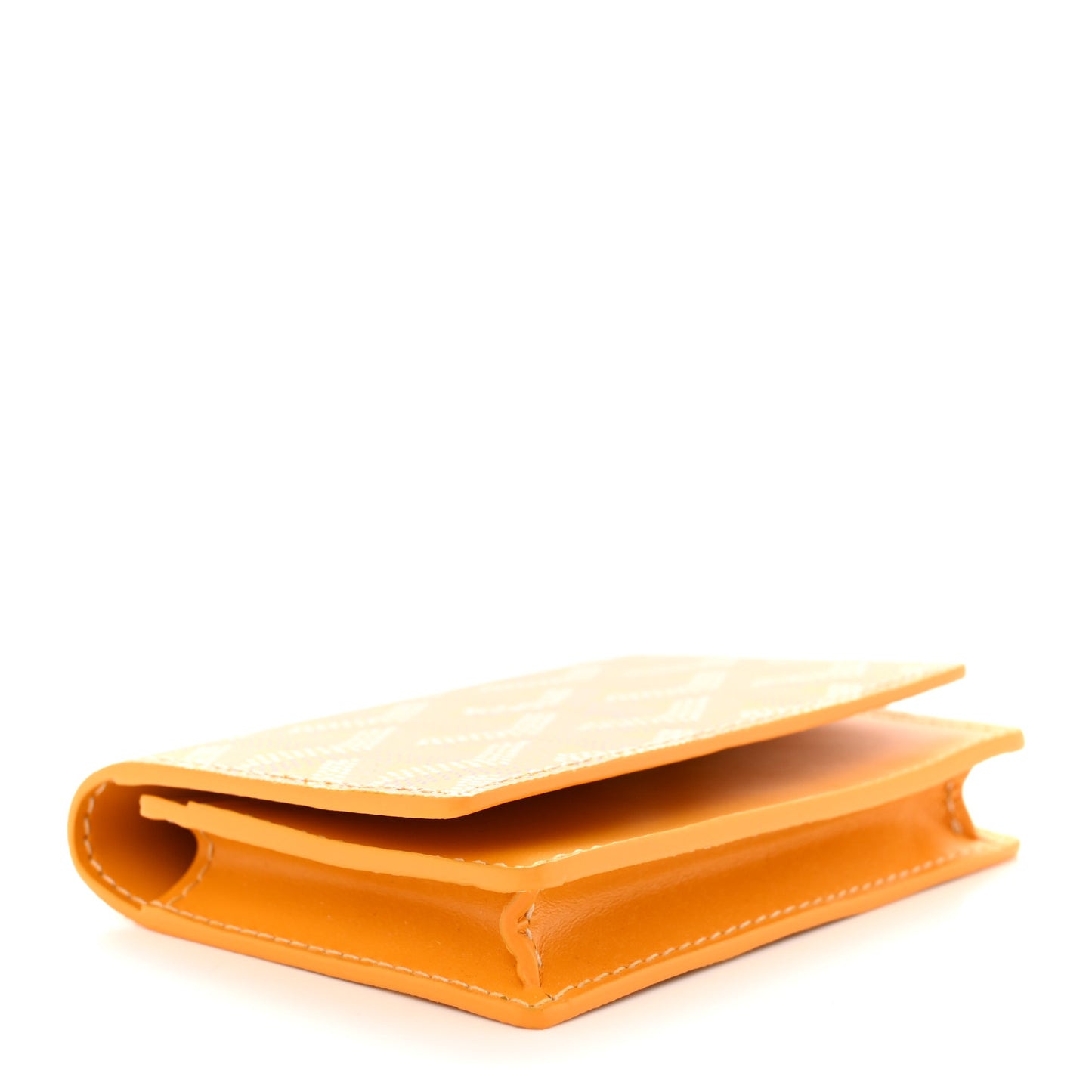 Goyardine Business Card Holder Yellow