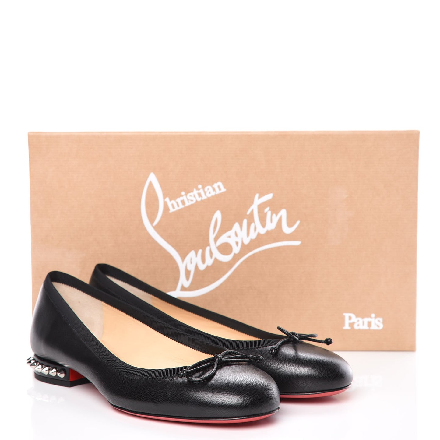 Shiny Nappa La Massine Flats 35 Black