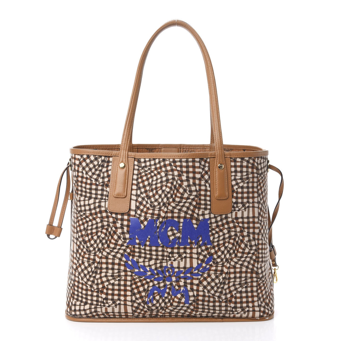 Visetos Medium Liz Reversible Shopper Tote Cognac