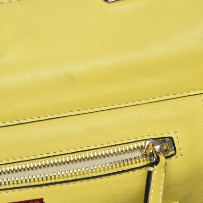 Valentino Garavani Vitello Medium Rockstud Tote Yellow 8 of 9