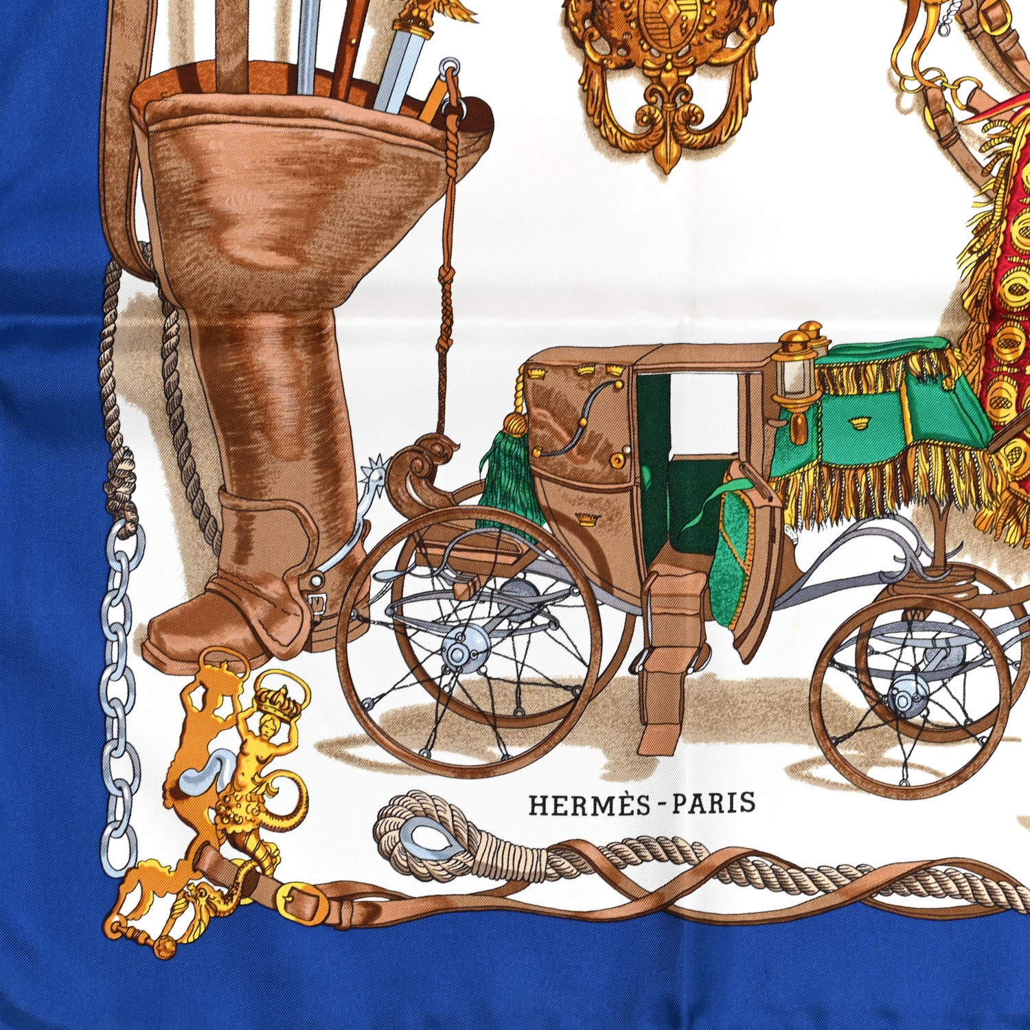 Hermes Silk Bateau A Vapeur De Jouffroy D’Abbans 1784 Scarf 90 2 of 4