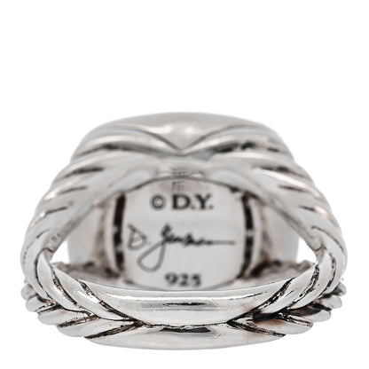 David Yurman Sterling Silver Diamond 11mm Albion Pave Ring 52 6 4 of 5