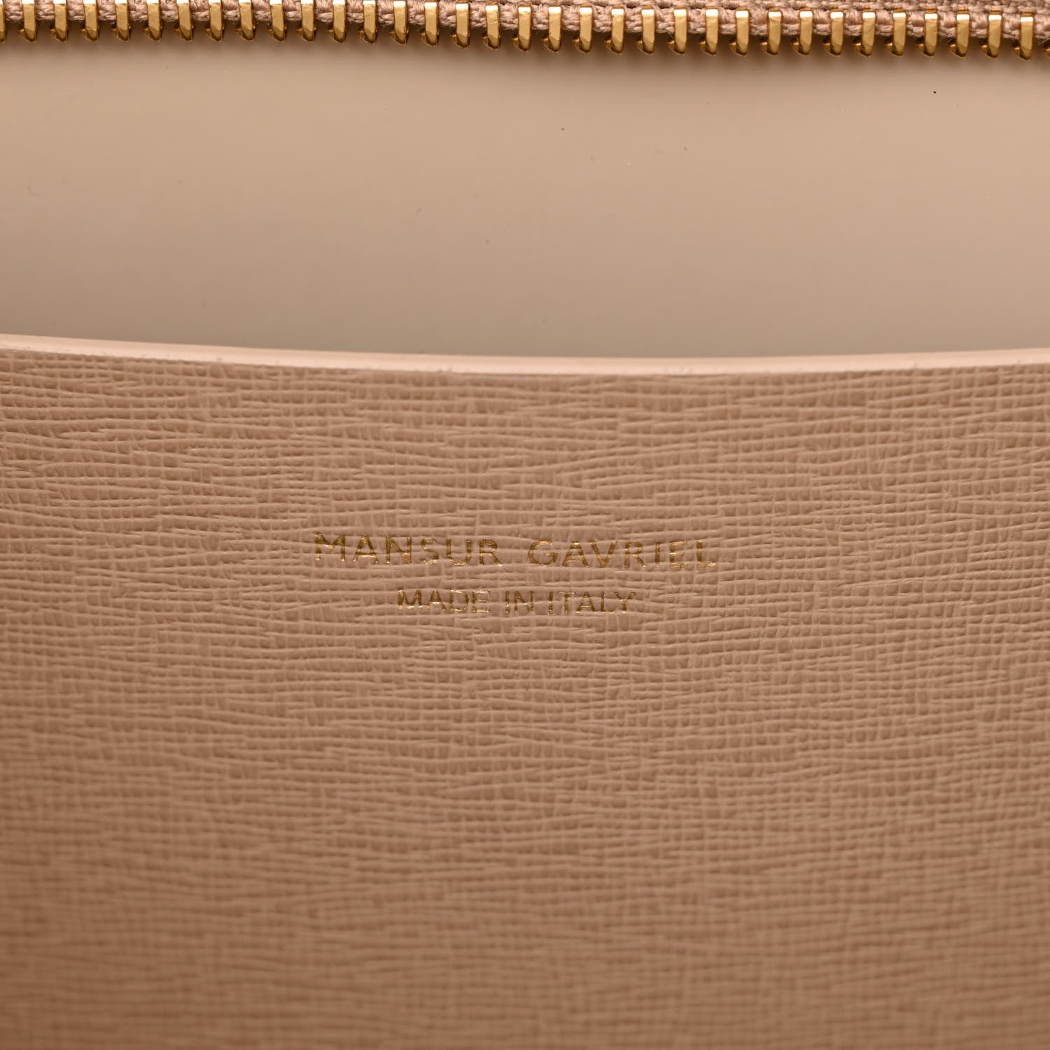 Mansur Gavriel Saffiano Small Zip Tote Beige 6 of 10