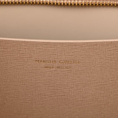 Mansur Gavriel Saffiano Small Zip Tote Beige 6 of 10