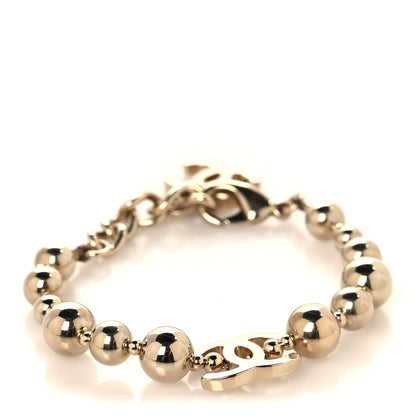 Chanel Metal Beaded CC Bracelet Gold 1 of 5
