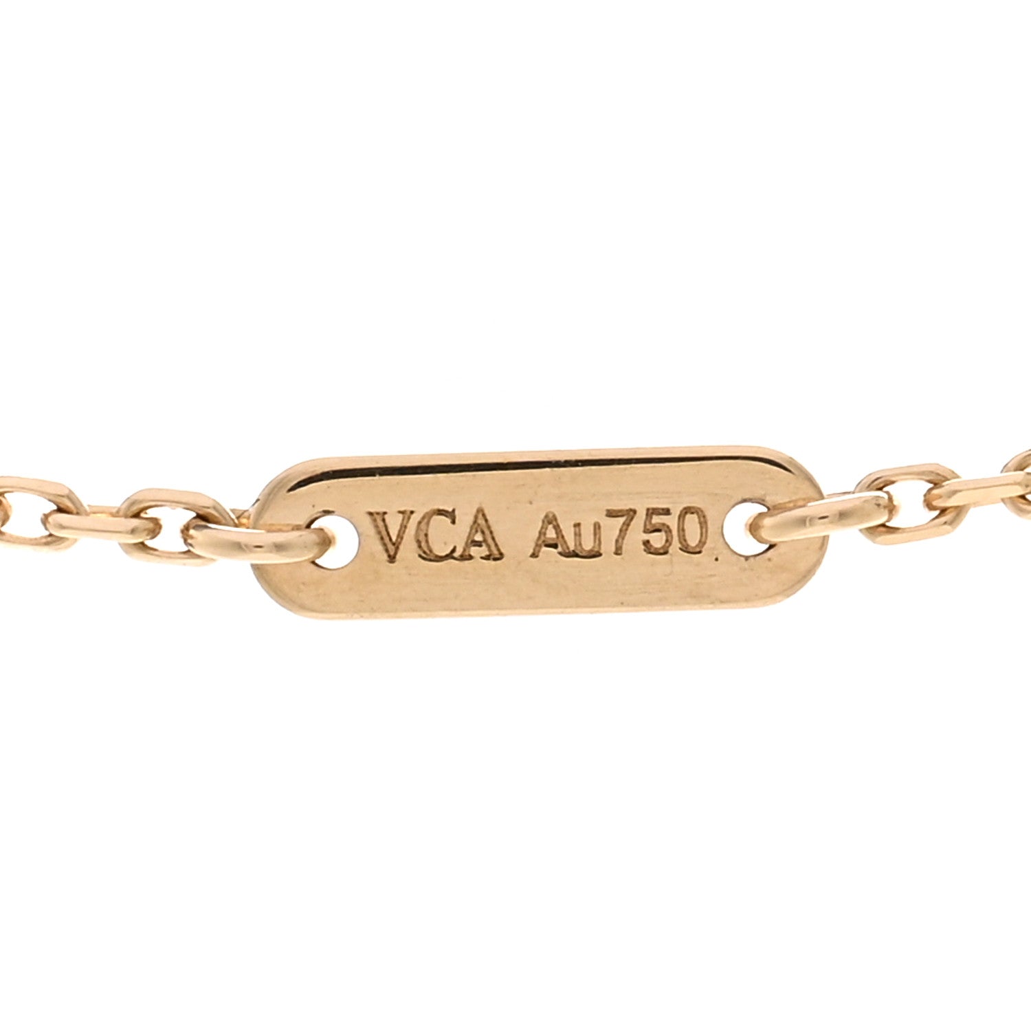 Van Cleef & Arpels 18K Yellow Gold Mother of Pearl Sweet Alhambra Butterfly Pendant Necklace 4 of 6