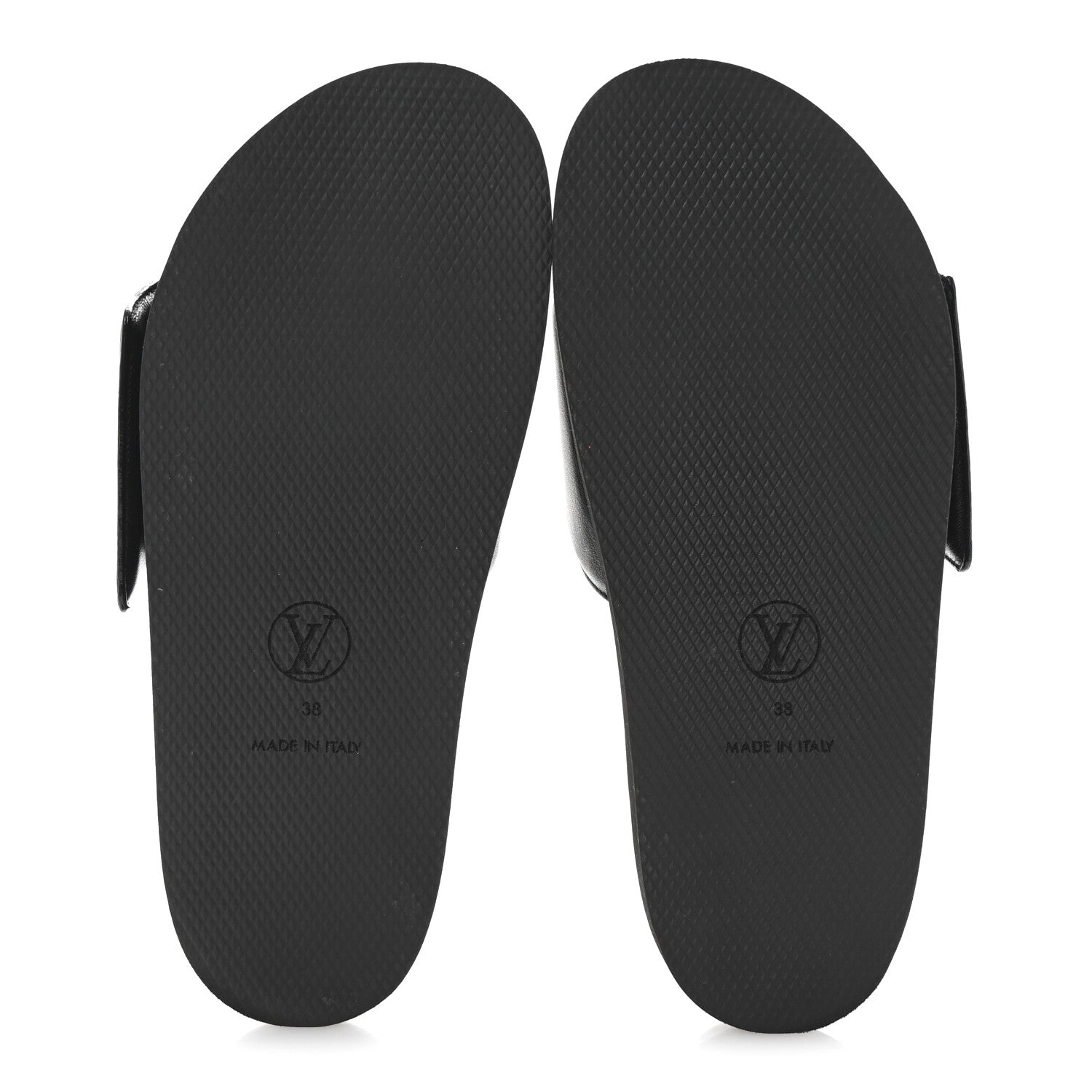 Louis Vuitton Calfskin Womens Pool Pillow Sunset Mules 38 Black 6 of 9