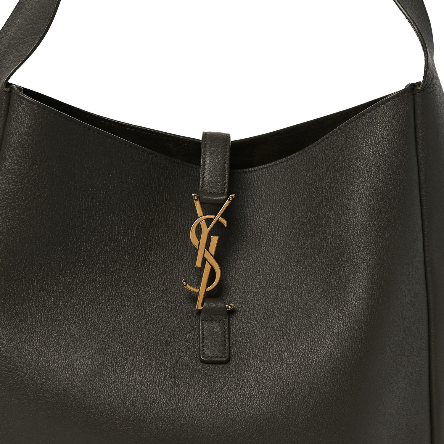 Saint Laurent Smooth Calfskin Large Le 5 A 7 Soft Hobo Light Musk 7 of 9
