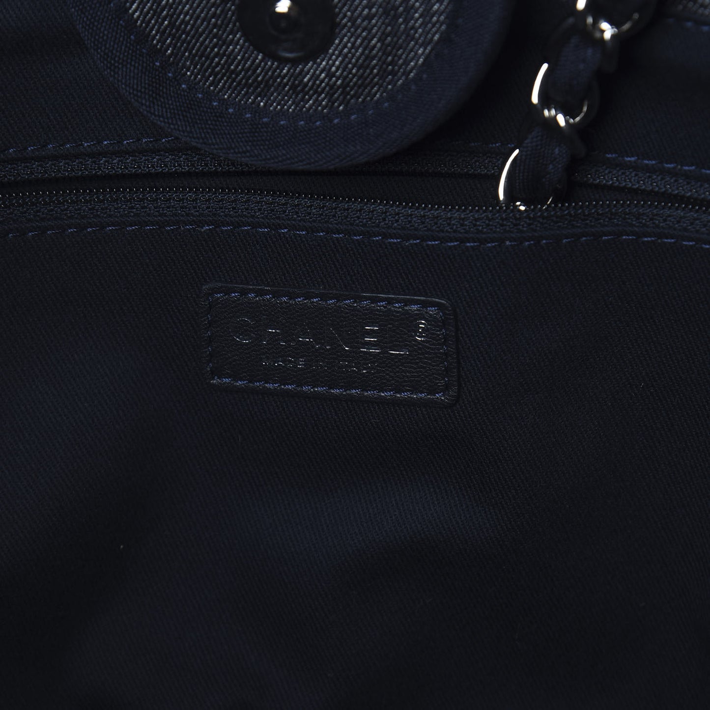 Denim Medium Deauville Tote Dark Blue