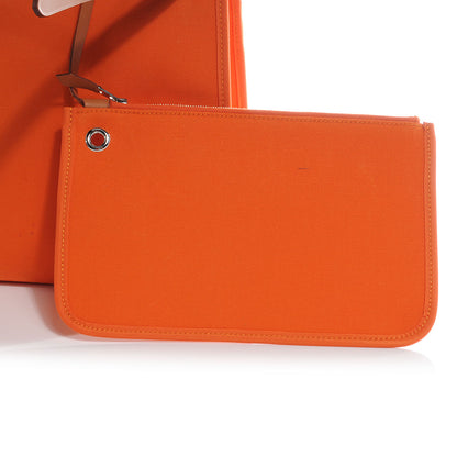 Hermes Toile Herbag Zip PM Orange 10 of 11