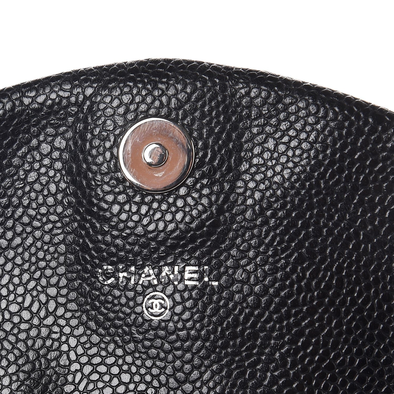 Chanel Caviar Half Moon Wallet On Chain WOC Black 6 of 9