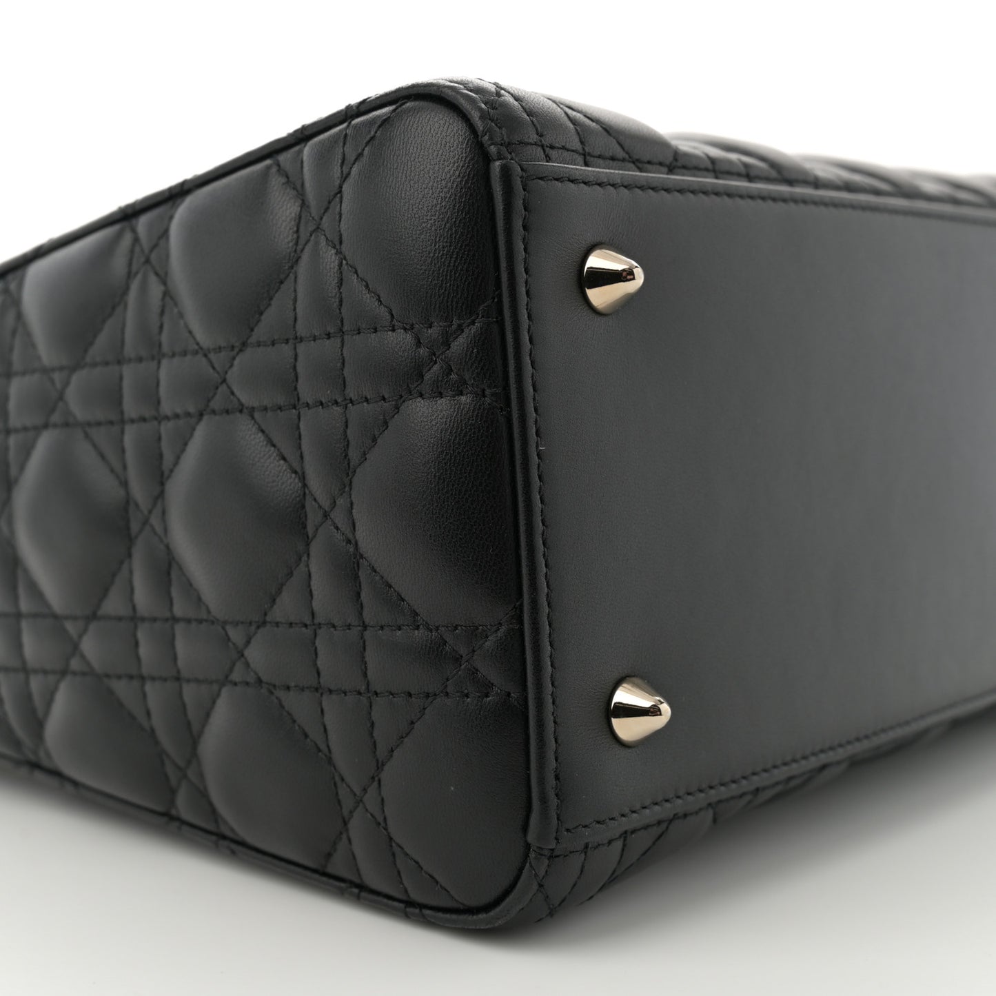 Lambskin Cannage Medium Lady Dior Black