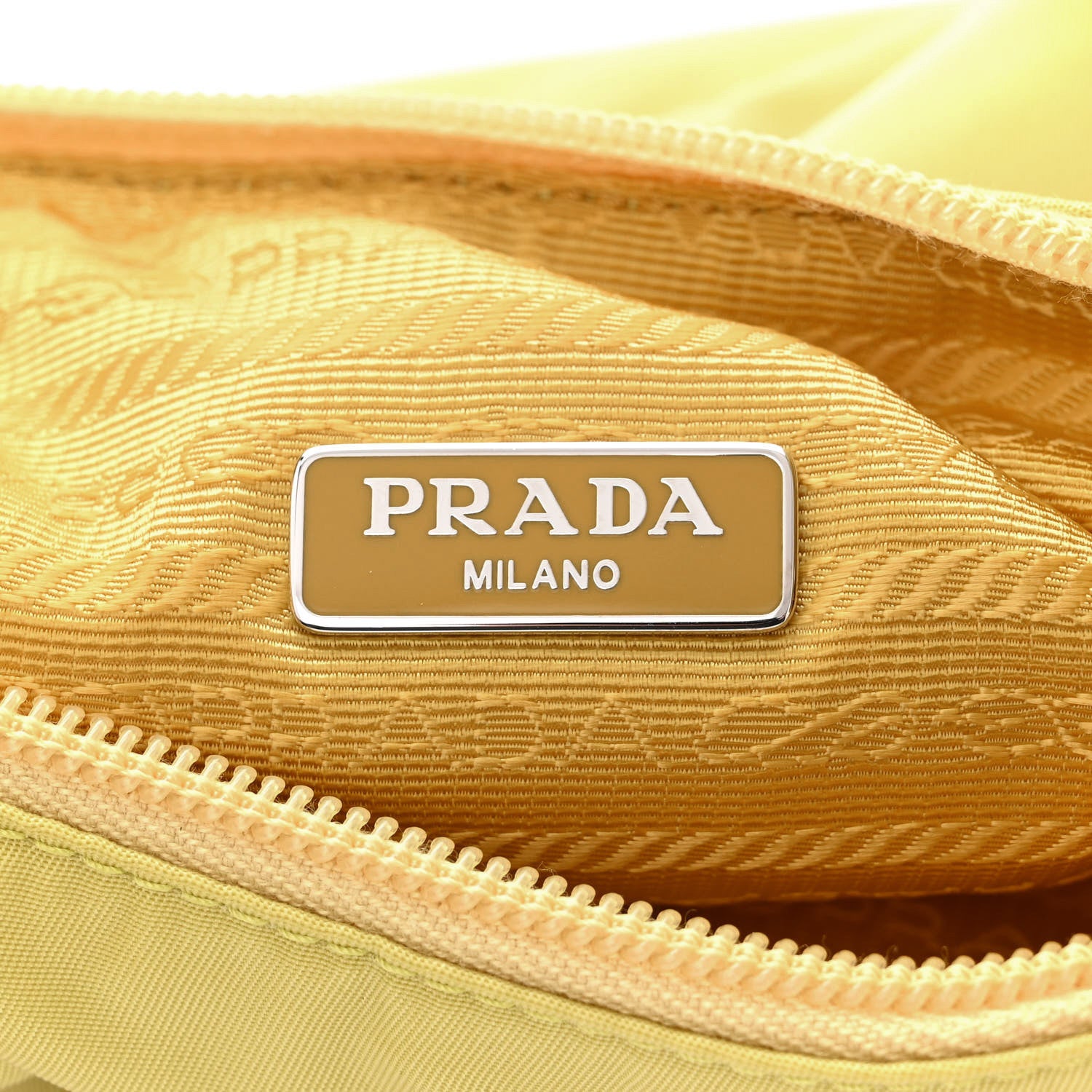 Prada Tessuto Nylon Saffiano Mini Re-Edition 2000 Bag Ananas 6 of 13