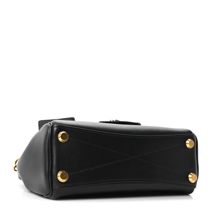 Balenciaga Smooth Calfskin Mini Bel Air Carry All Bag Black 4 of 9