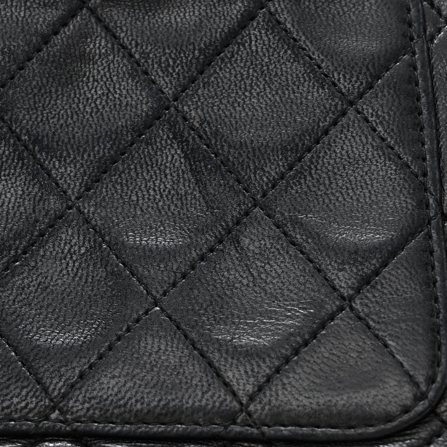 Lambskin Quilted Small Single Flap Black