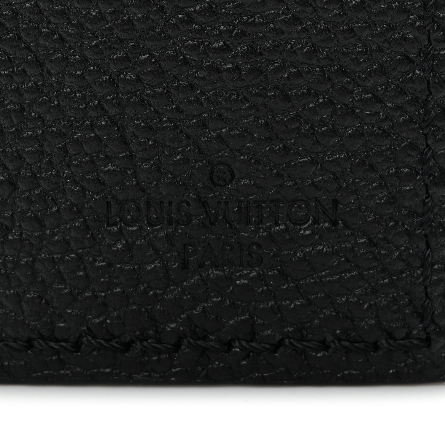 Louis Vuitton Calfskin Carryall Luggage Tag Black 4 of 4