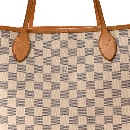 Louis Vuitton Damier Azur Neo Neverfull MM Rose Ballerine 9 of 11