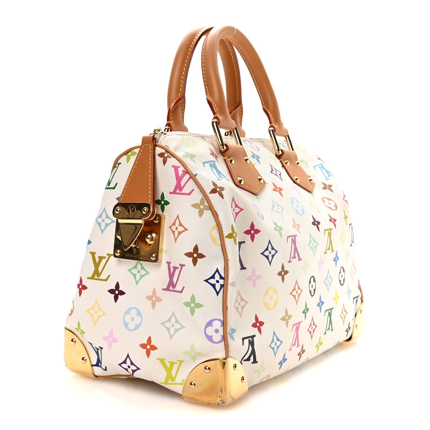 Louis Vuitton Monogram Multicolor Speedy 30 White 3 of 11