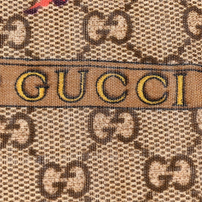 Gucci Wool Jacquard GG Monogram Big Panshie Fringe Shawl Roseate Beige 4 of 4