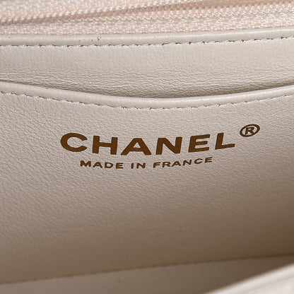 Chanel Caviar Quilted Mini Rectangular Flap White 6 of 7