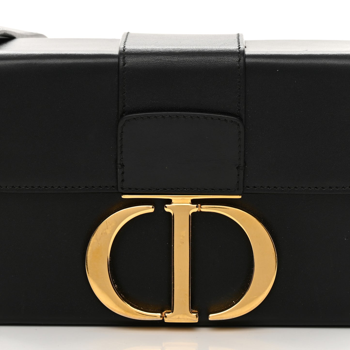 Box Calfskin 30 Montaigne Box Bag Black