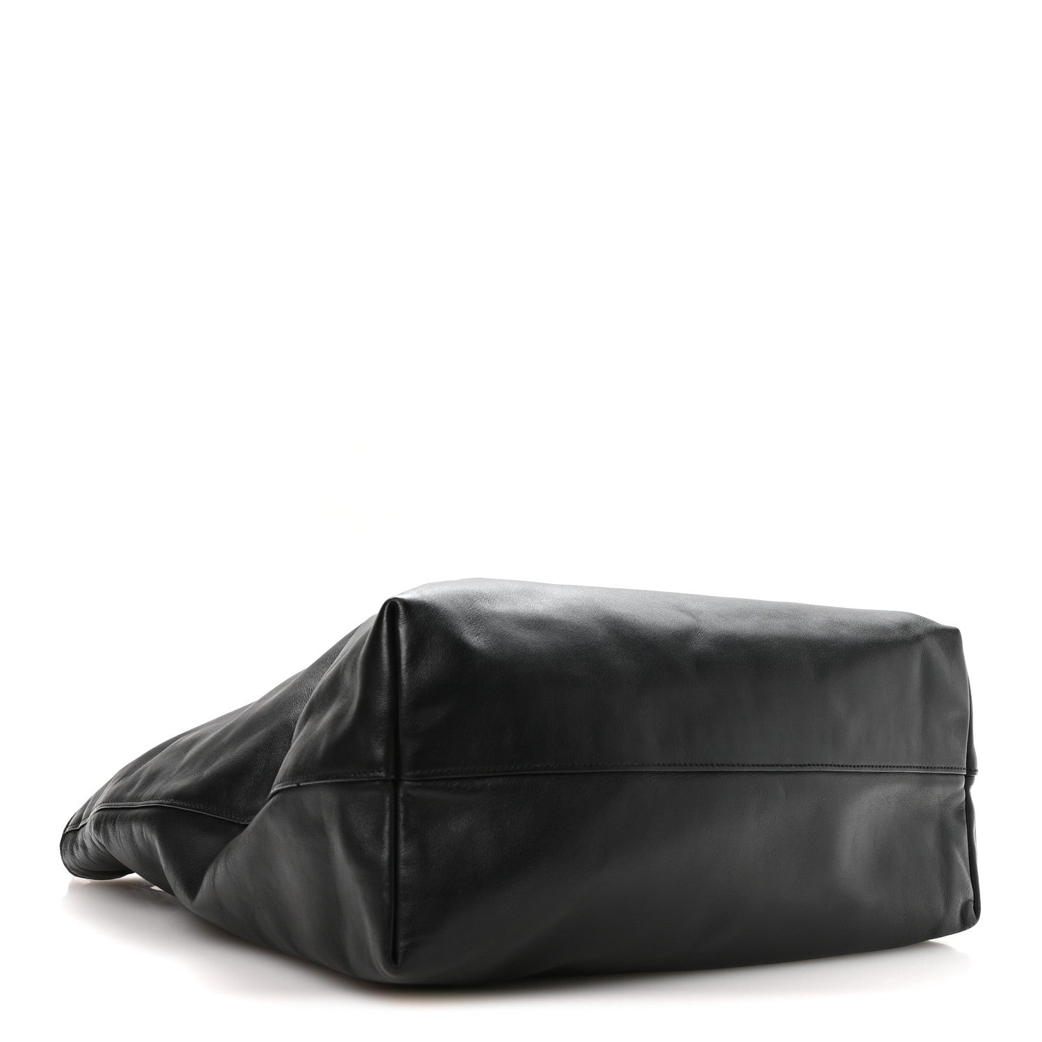 Prada Soft Calf Shopping Tote Black 4 of 11