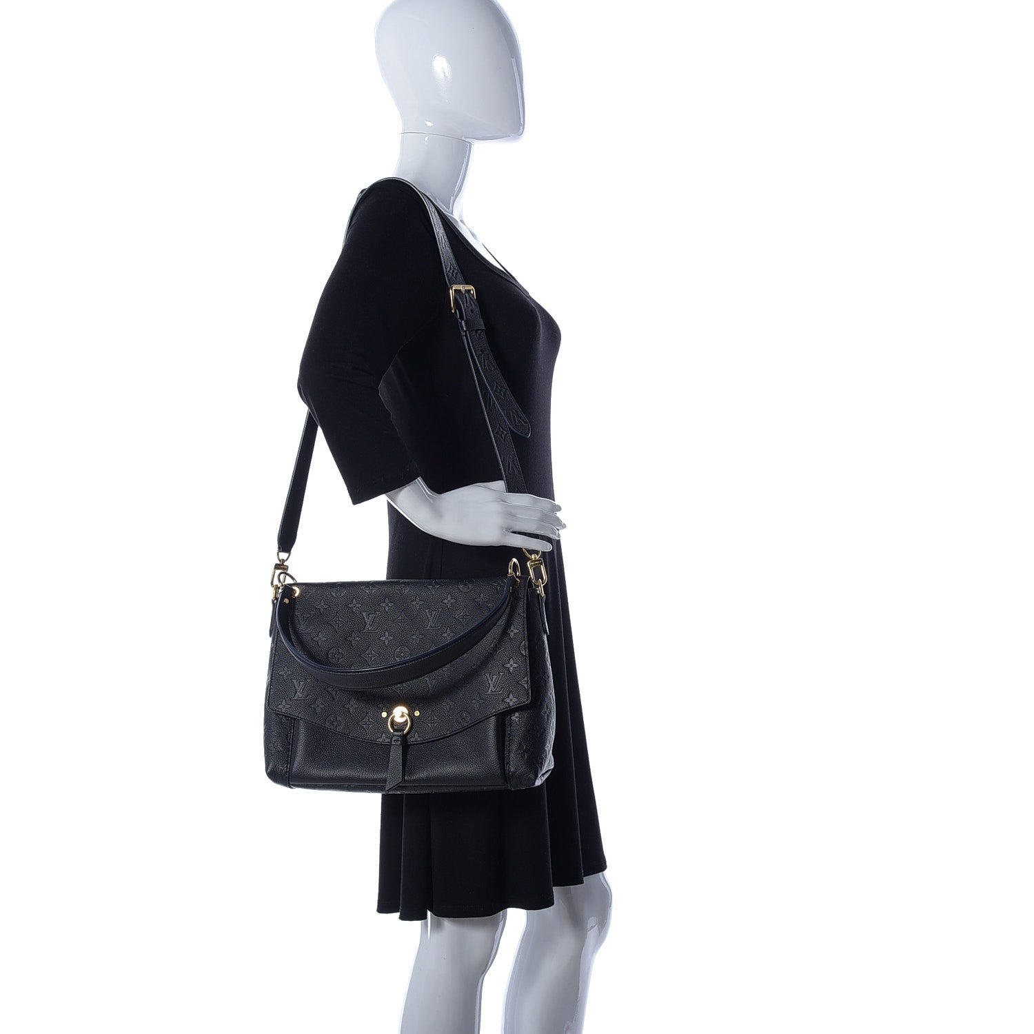 Louis Vuitton Empreinte Blanche MM Black 2 of 15