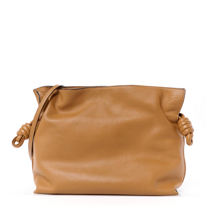 Loewe Calfskin Mini Flamenco Knot Clutch Oak 1 of 12